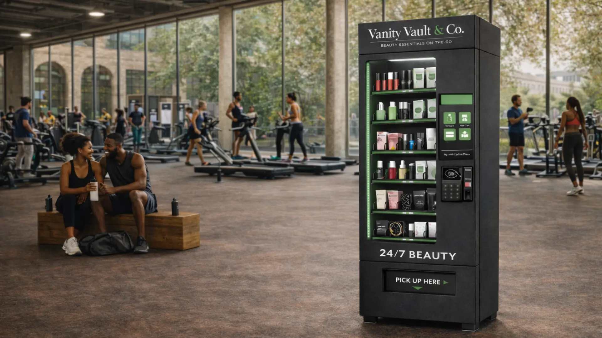 Vanity Vault machine in a gym